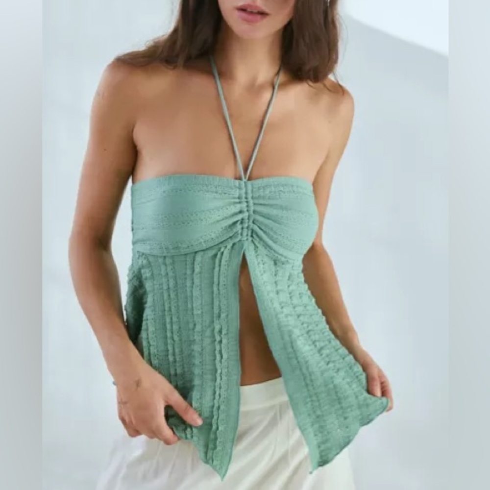 UO Eloise Convertible Tie Split-Front Tube Top - XS - NEW Never worn